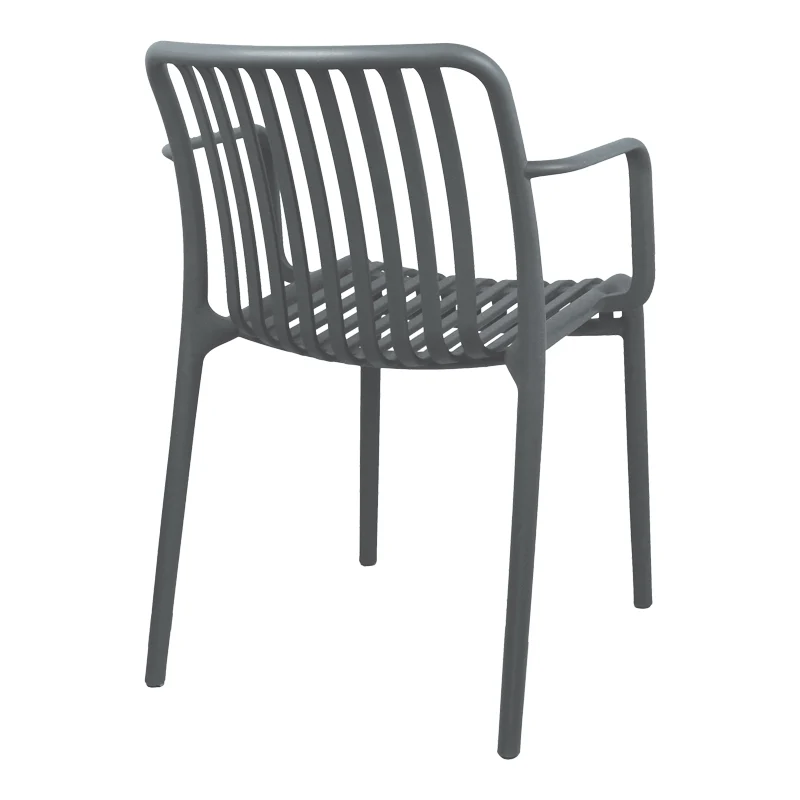 Градински стол ZOI pp в антрацит 55.5x57.5x79см