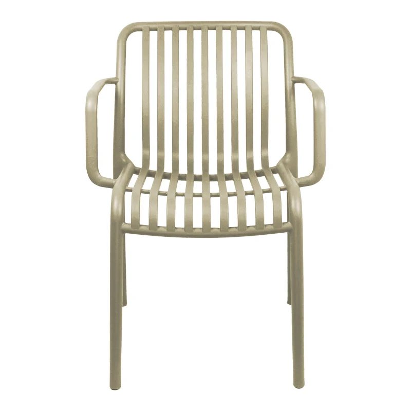 Градински стол ZOI pp в капучино 55.5x57.5x79см