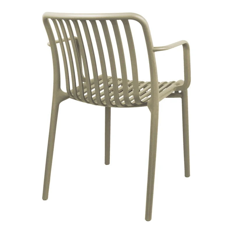 Градински стол ZOI pp в капучино 55.5x57.5x79см