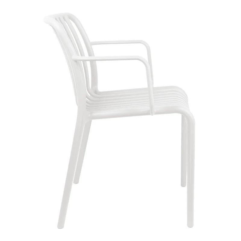 Кресло ZOI pp в бяло 55.5x57.5x79