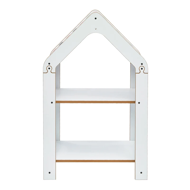 Монтесори етажерка Zoilen бяло-розов мдф 50x30x80см